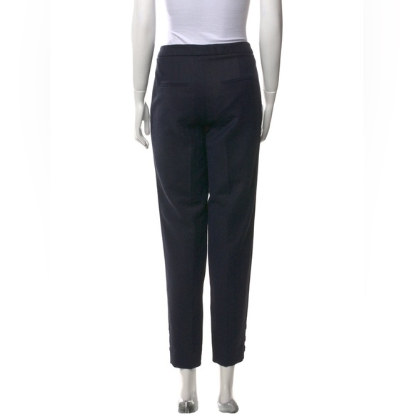 Mary Katrantzou Skinny leg wool pants dark blue size M, US8, UK12 - Picture 4 of 5